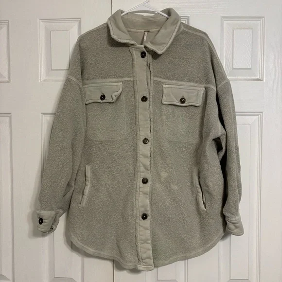 Free People Ruby Jacket Cream / Tan - Picture 2 of 13